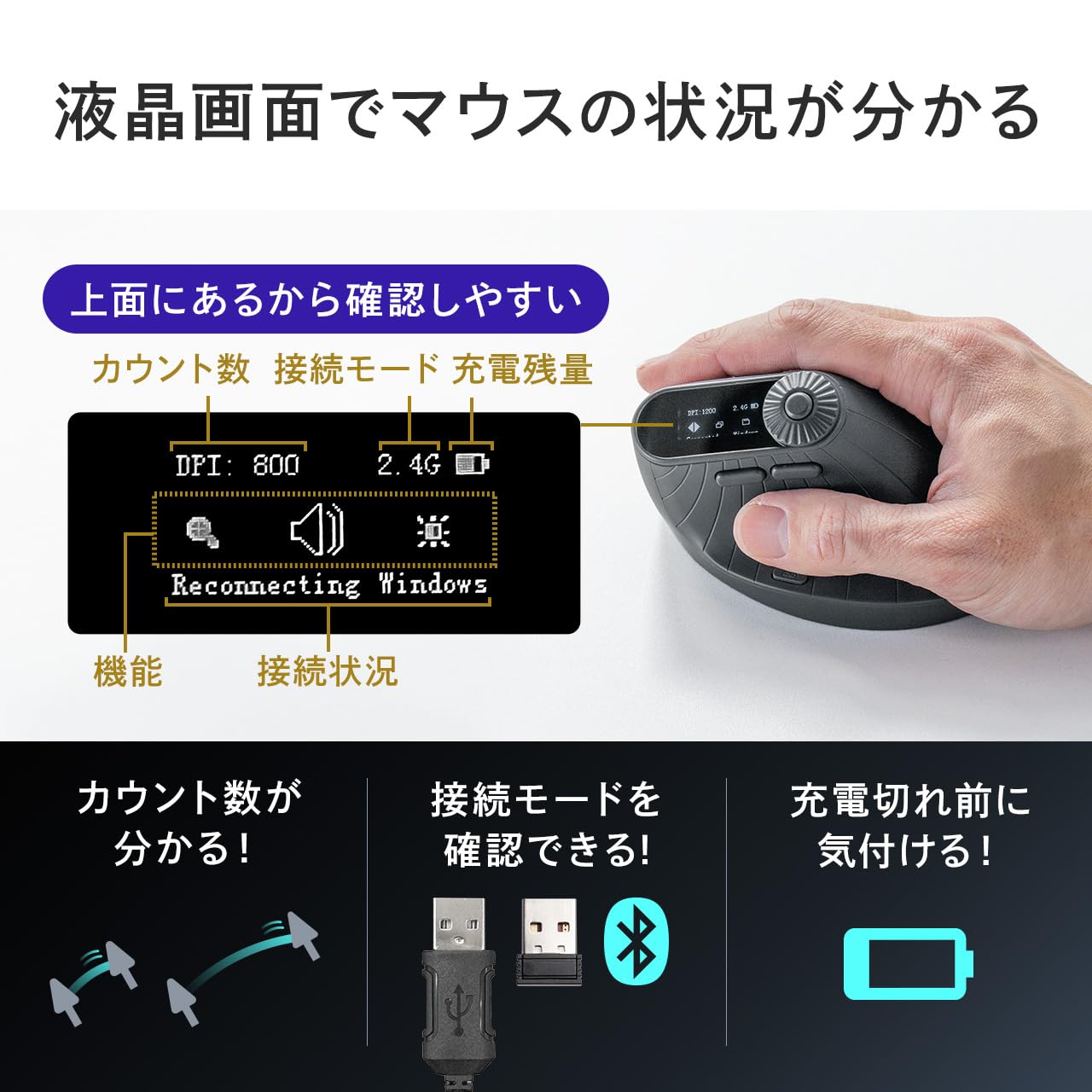 SANWA 多機能送信機 フルLCDディスプレイ Amazon | サンワダイレクト エルゴノミクスマウス 多機能 5ボタン / 6