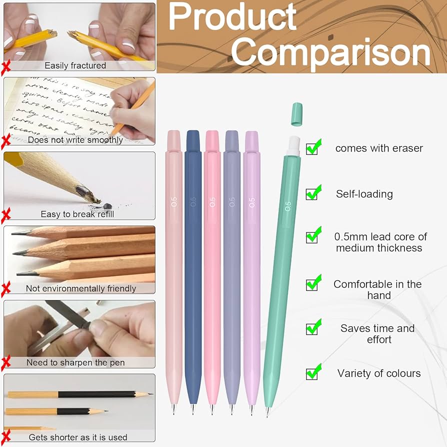 シャープペンいろいろセット Amazon.co.jp: Aphrordity ペイント用シャープペンシル6本セット