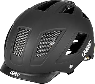 ABUS Hyban 2.0 MIPS City Cycling Helmet with Rear Light, ABS Hard Shell, Impact Protection, for Men and Women