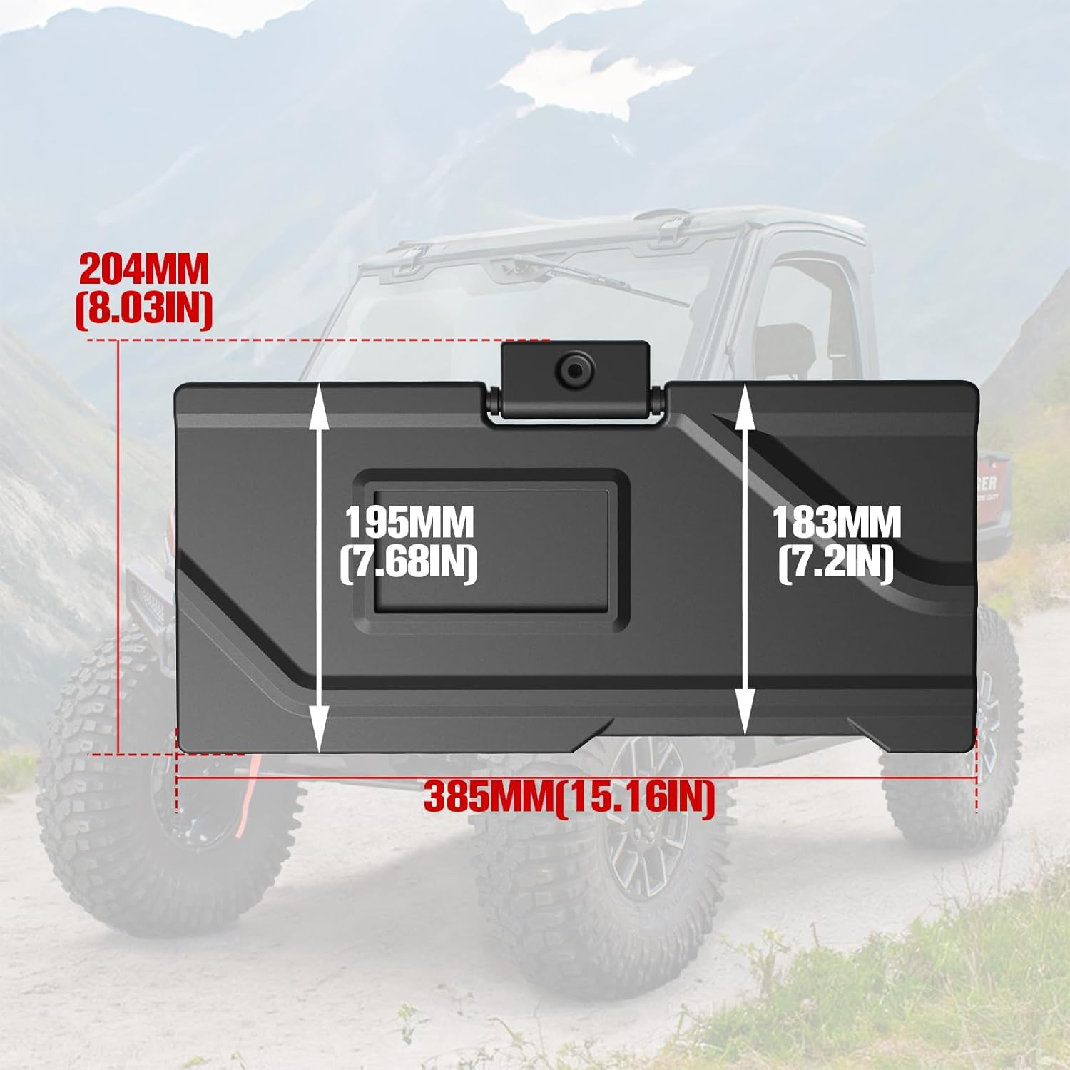 Sun Visors for Polaris Ranger XD 1500 2024-2025 Accessories, PP UV& Sunlight Blocker Shield with Adjustable Angle, Replace #2890571, 2PCS