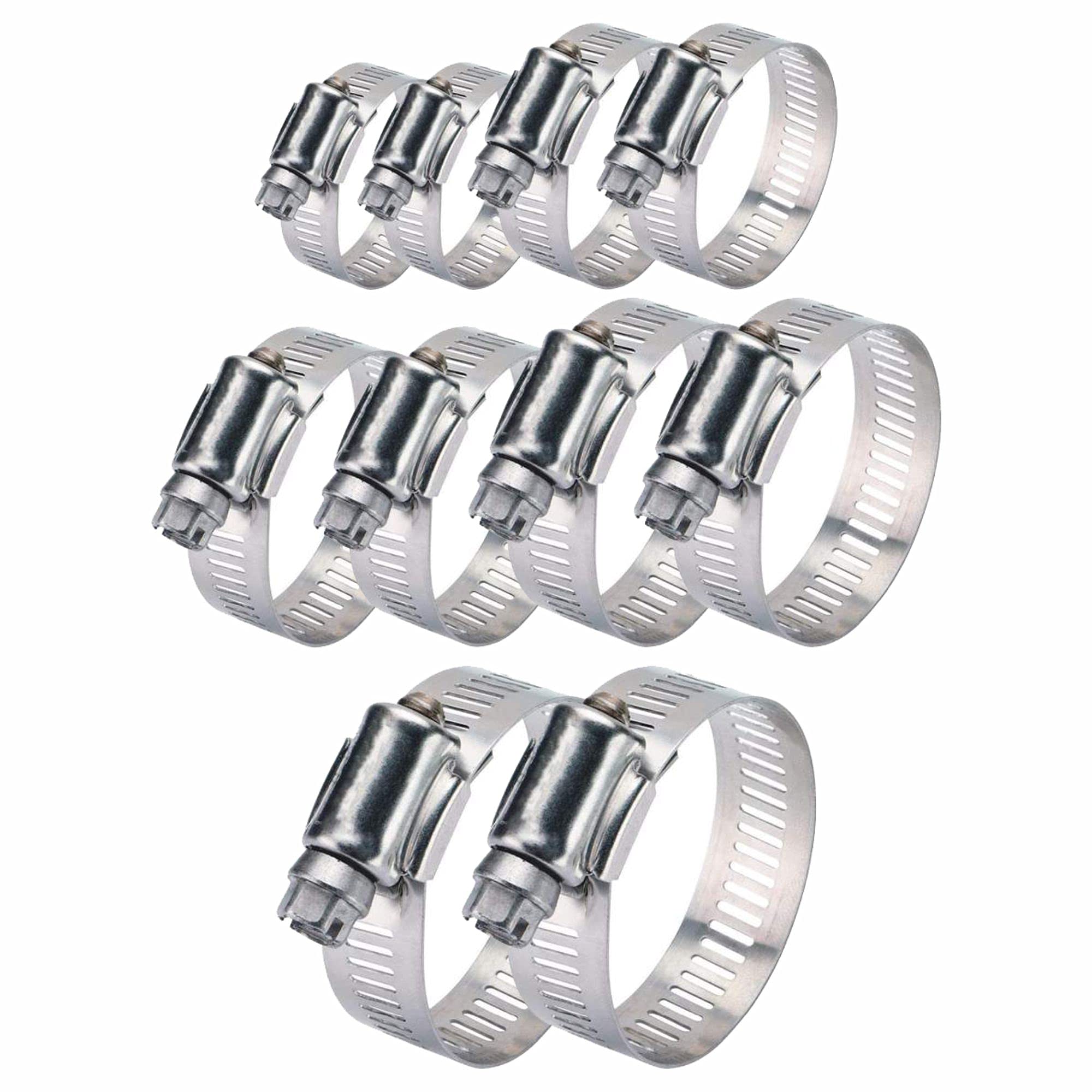 Buy Worm Drive Hose Clips Stainless Steel Adjustable Pipes Hose Jubilee