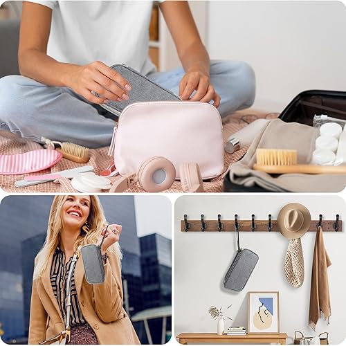 Miniatura 5 de LynxLink Funda para lentes de contacto de viaje para 8 contactos desechables diarios, solución portátil 3 en 1 para lentes de contacto y funda de