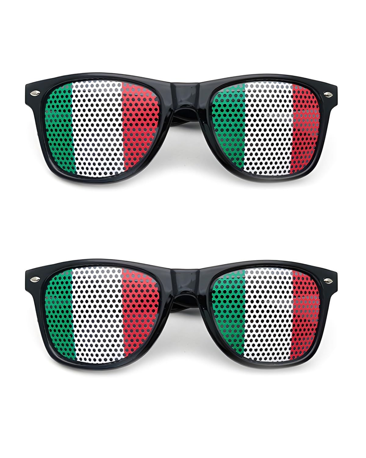 Occhiali Italia Tricolore 2 Paia Tifosi Azzurri Nazionale Calcio