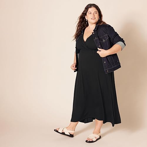 Miniatura 6 de Tienda Essentials - Vestido largo para mujer, entallado en la cintura (disponible en tallas extragrandes)