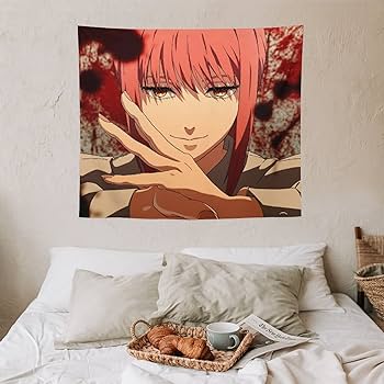 Amazon.co.jp: チェンソーマン マキマ タペストリー かわいいアニメ柄