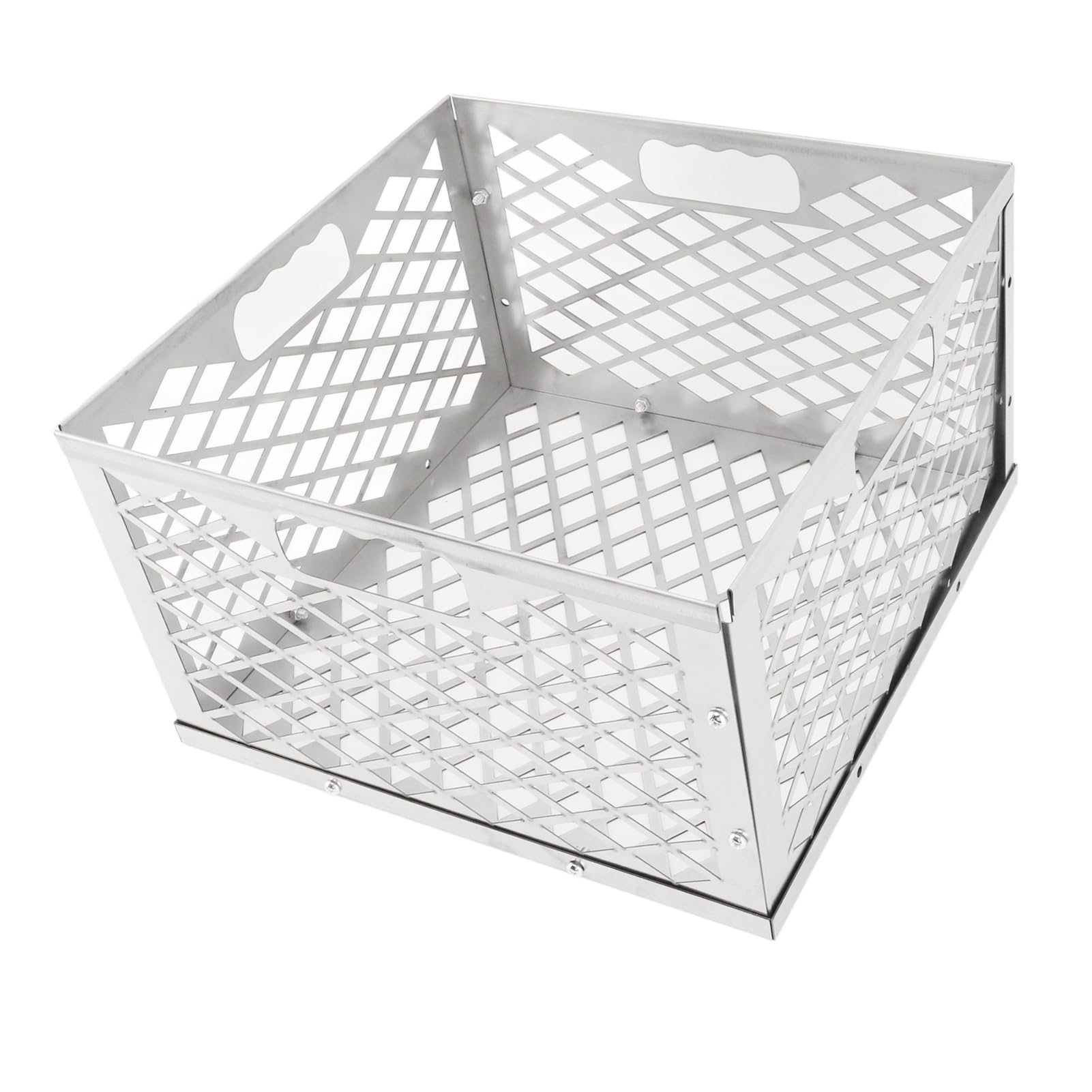 Cesto per Carbone, Cesto per Carbone dal Design Staccabile, Cesto per Carbone Portatile e Robusto in Acciaio Inossidabile per Barbecue