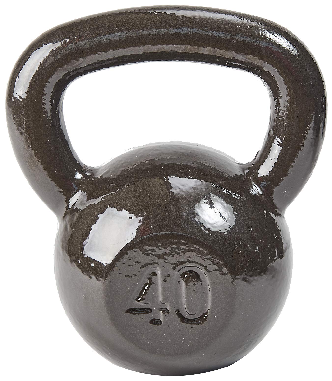 Everyday Essentials All-Purpose Solid Cast Iron Kettlebell, Gray