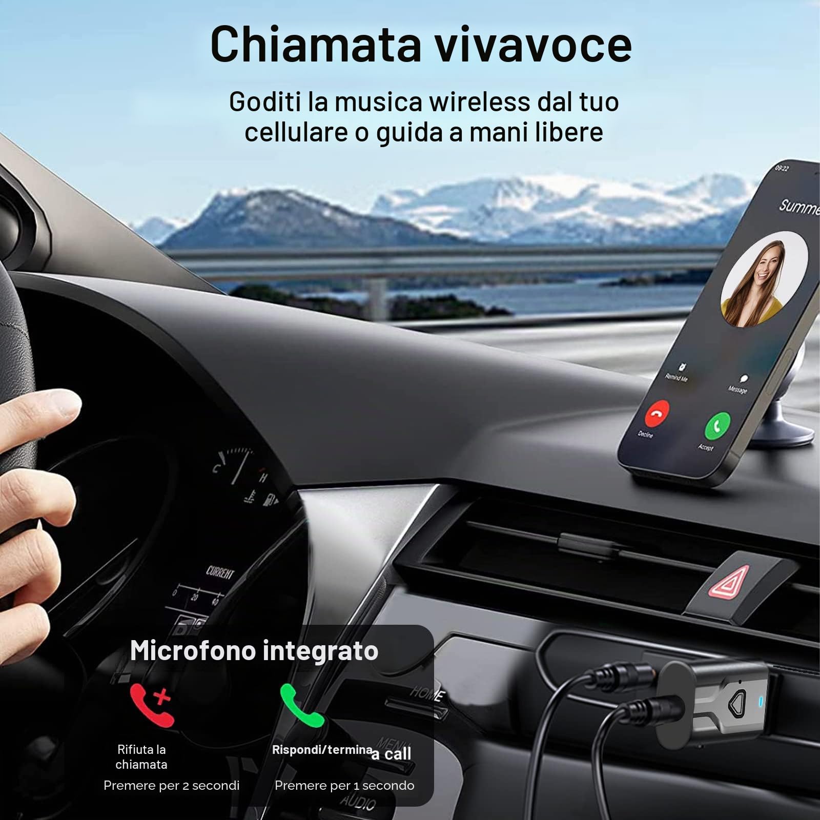 Adattatore USB Bluetooth per TV, ricevitore trasmettitore Bluetooth 2 in 1, mini Chiavetta audio portatile BT5.0 con jack 3,5mm per TV/PC/Cuffie/Altoparlanti/Auto/Stereo