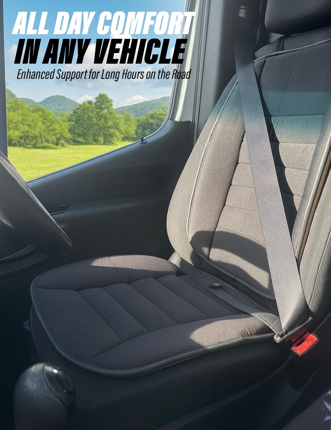 Xtremeauto Cuscino per seggiolino auto con cuscino di supporto per la schiena, set da 2 pezzi in memory foam per alleviare il dolore e la postura, cuscino ergonomico confortevole per auto, furgoni