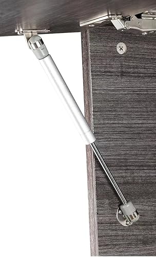 Miniatura 3 de 2 piezas de soporte de elevación de gas hidráulico de 22.5 lb100N, 2 piezas de bisagras de cierre suave superposición completa bisagras de gabinete