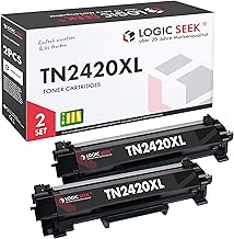 Logic-Seek TN2420 TN-2420 Twin Pack Toner Compatible with Brother MFC-L2710DW MFC-L2710DN HL-L2350DW HL-L2310D MFC-L2750DW DCP-L2510D MFC-L2730DW DCP-L2550DN HL-L2375DW (2 x Black XXL)