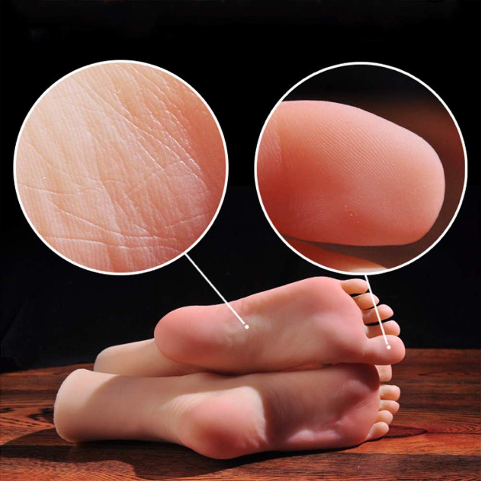 Silikon Mannequin Fuß, Die echte weibliche TPE-Fußform 36A zeigt die professionelle 1: 1-Produktion des Modells, um eine echte Fußstützenanzeige zu erzielen