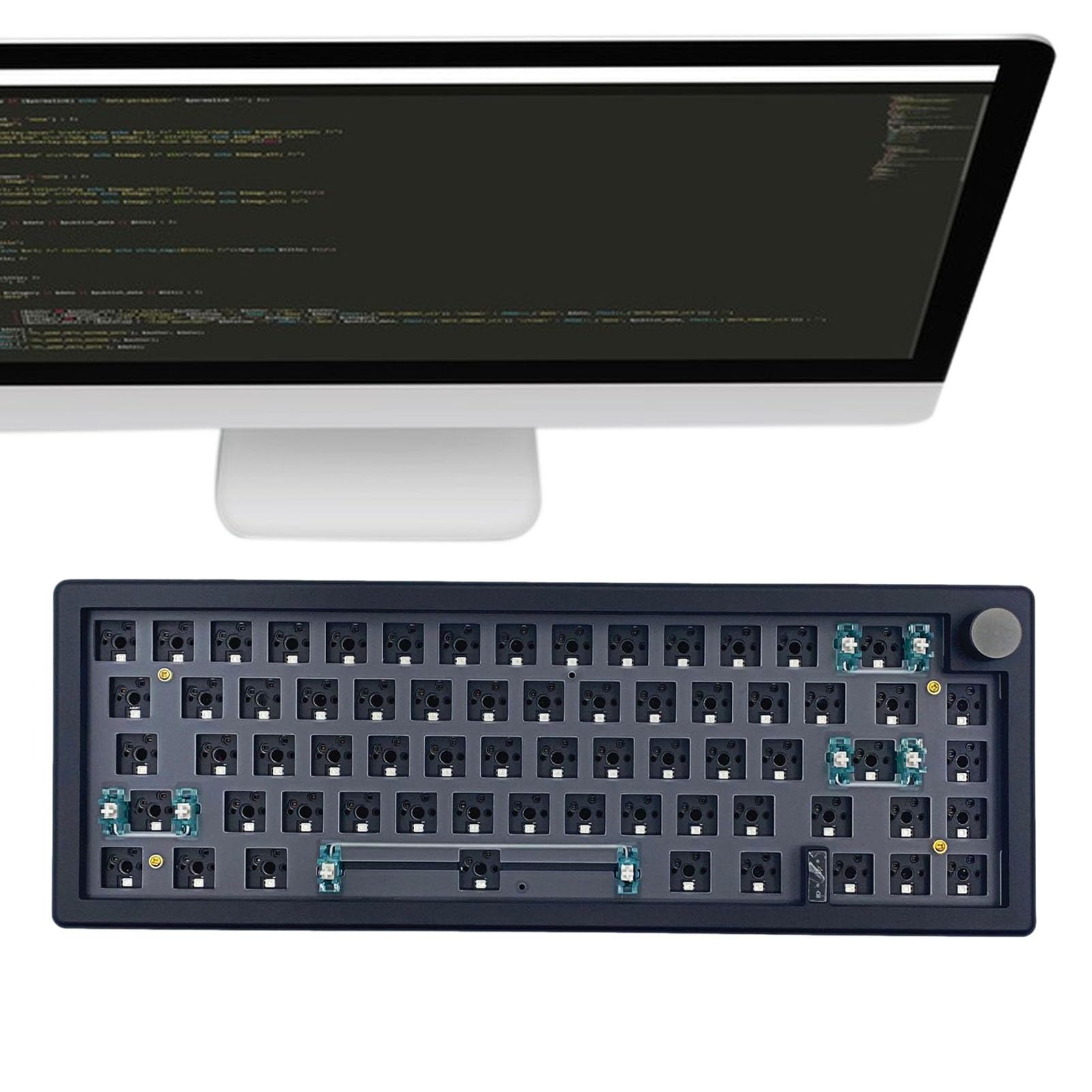 Tastiere meccaniche senza fili, tastiera senza fili per desktop portatile | tastiera meccanica RGB senza fili Abs Gmk67, tastiera da meccanica senza fili regolabile per ufficio e casa