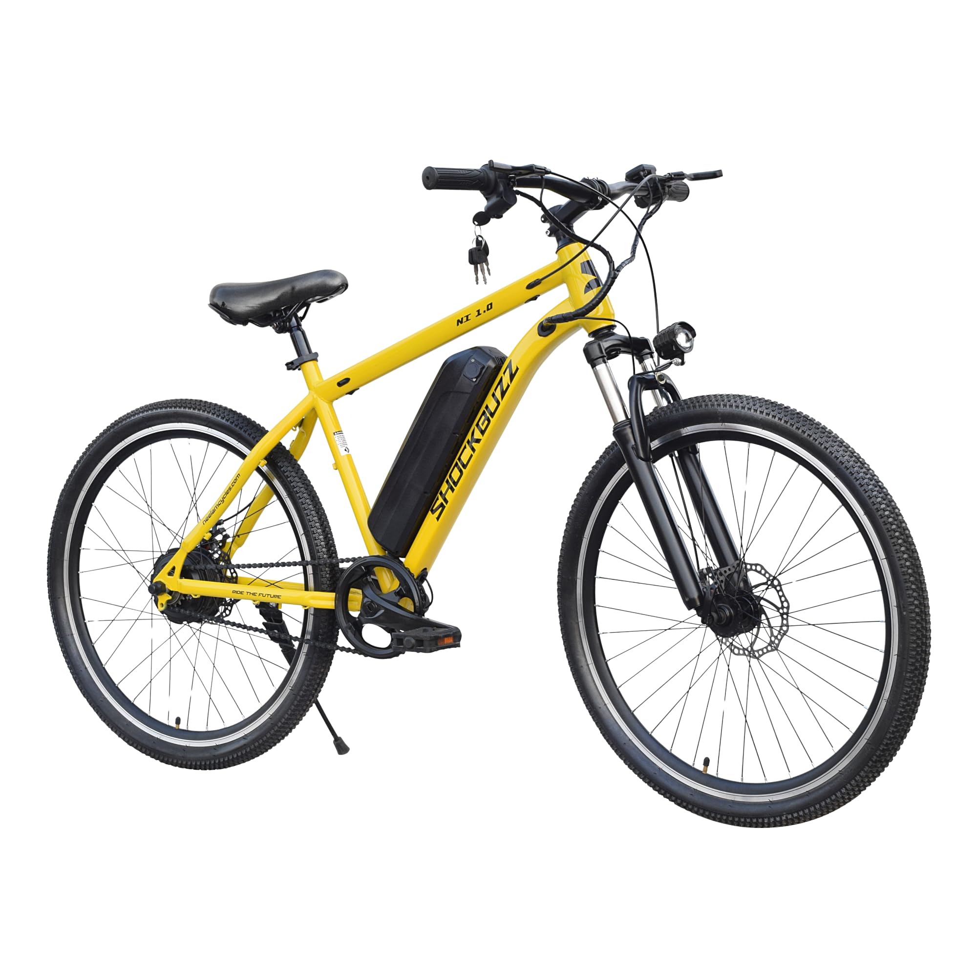 Neelam Inferno Unisex Electric Bicycle 27.5T | Inbuilt Carrier | 36V 250W Battery | 7.8Ah | Suspension Fork | Disk Brake | 30KM Range | Metallic Grey-image-33