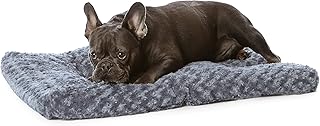 Amazon Basics Machine Washable Dog Bed and Pet Bed for Small Dogs and Cats - Washable and Durable, 74 x 53 x 8 cm, Grey Swirls product image