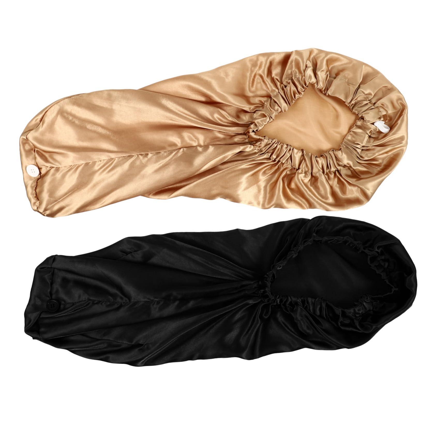 Angoily 6stücke Satin Duschhaube Mit Schnalle Schlafhaube Für Damen Atmungsaktive Haarhaube Für Nacht Und Gesichtspflege Für Lange Haare Und Entspannende Nächte