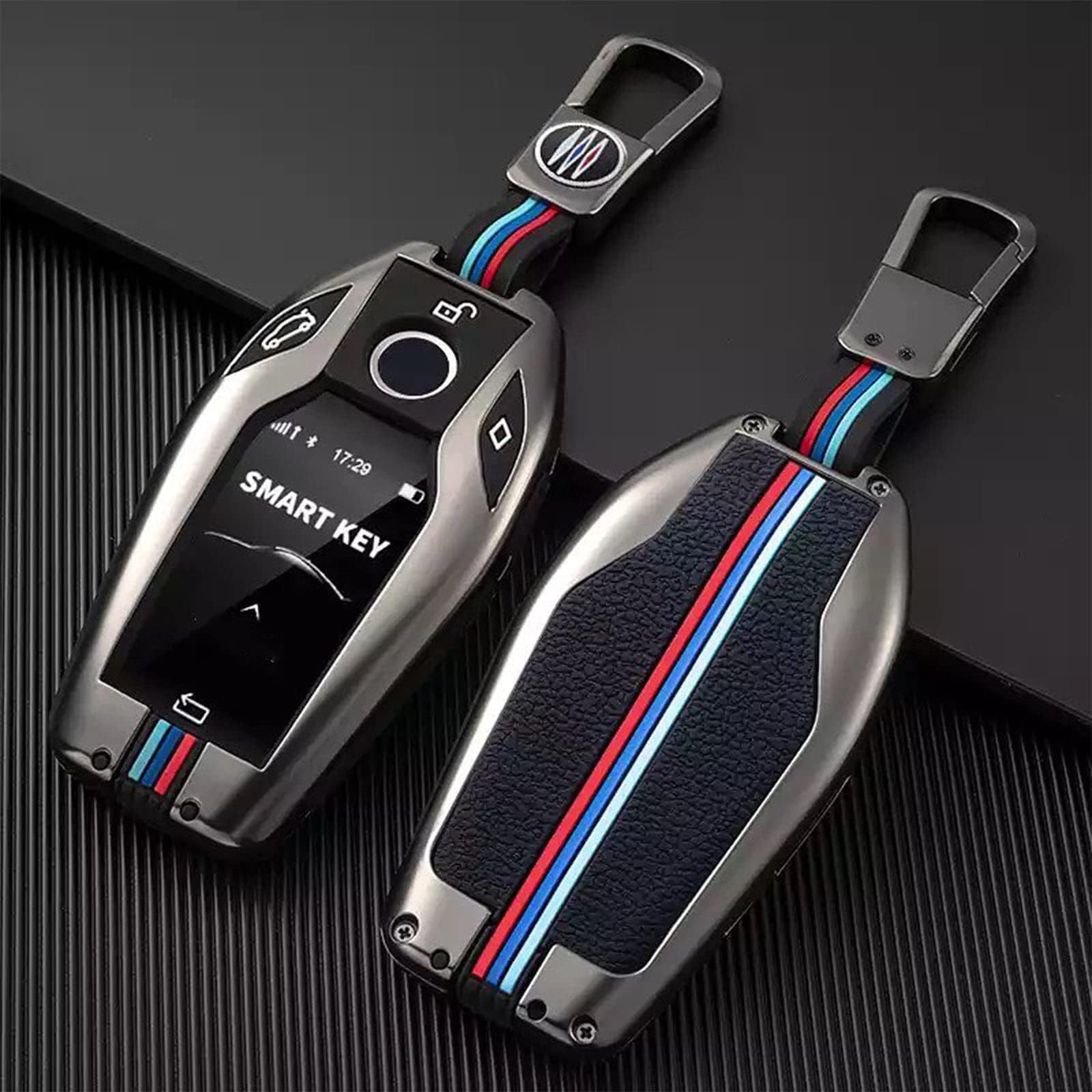 Case for BMW Display Key, Durable Zinc Alloy Smart Key Fob Cover, Fits for BMW Models, Protective Shell