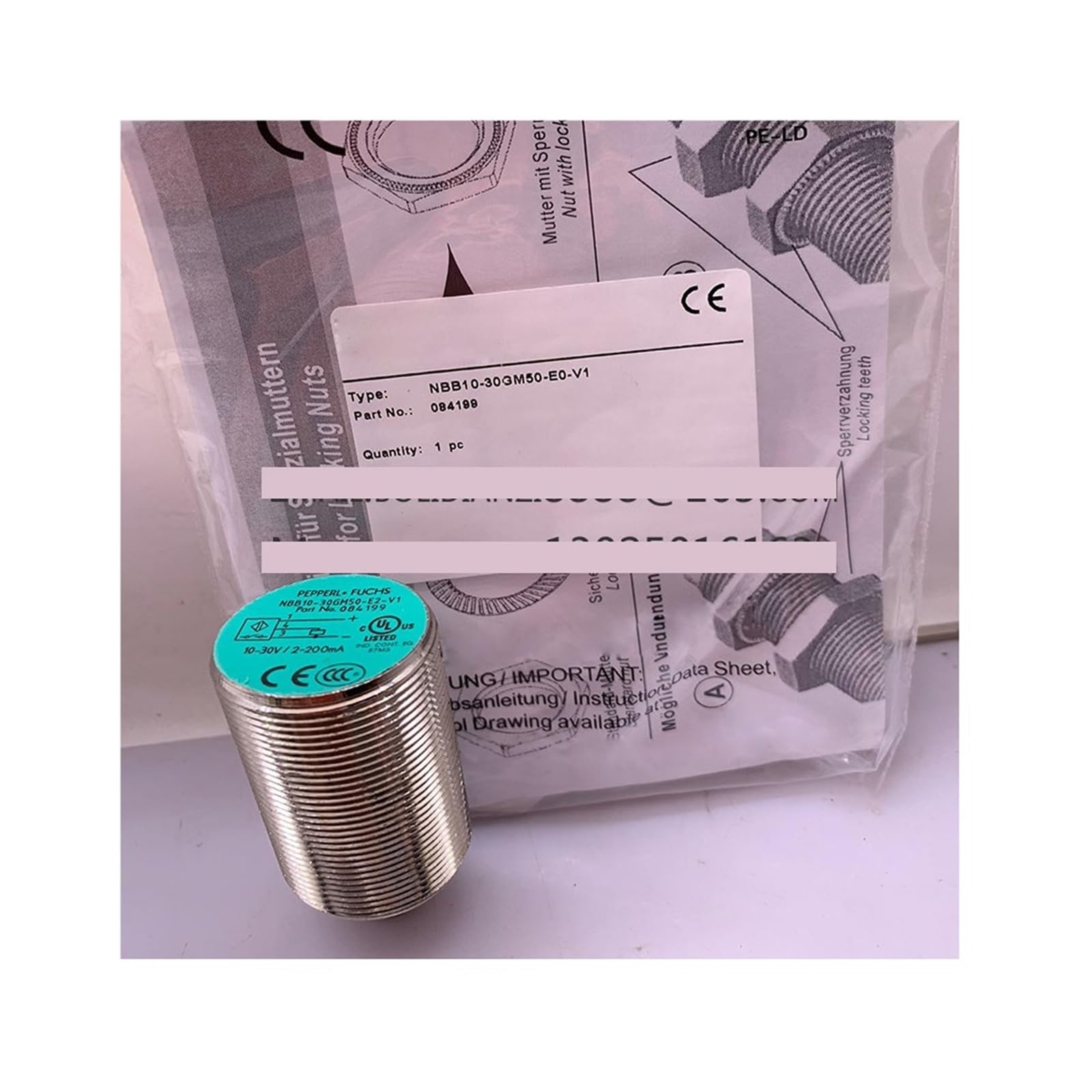 Détecteur inductif NBB10-30GM50-E0 capteur de proximité NPN M30 10mm - 5