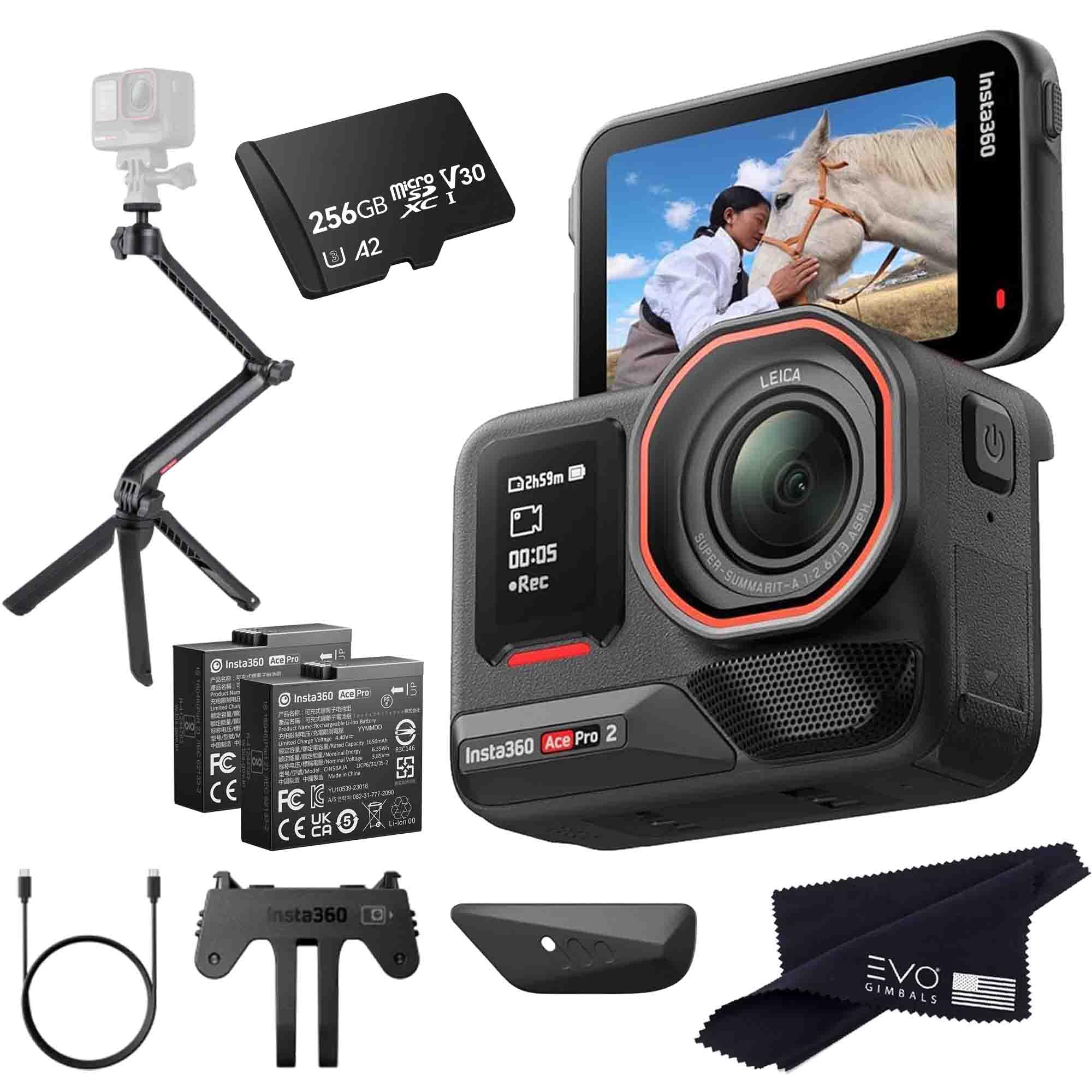 Insta360 Ace Pro 2 Multimount Bundle- 8K Waterproof Action Camera Co-Engineered with Leica, Flagship 1/1.3" Sensor, 8K30, 4K60fps, 50MP, 2.5" Flip Screen|Bundle Includes Multi Mount (256GB)-image-26