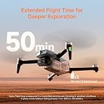 Ameta S20 Drones with Camera for Adults 4k UHD, GPS Drone for Adults Beginners with 50 Mins Long Flight, Brushless Motor, Altitude Hold, Cool Toys Gifts for Men Boys, Under 249g
