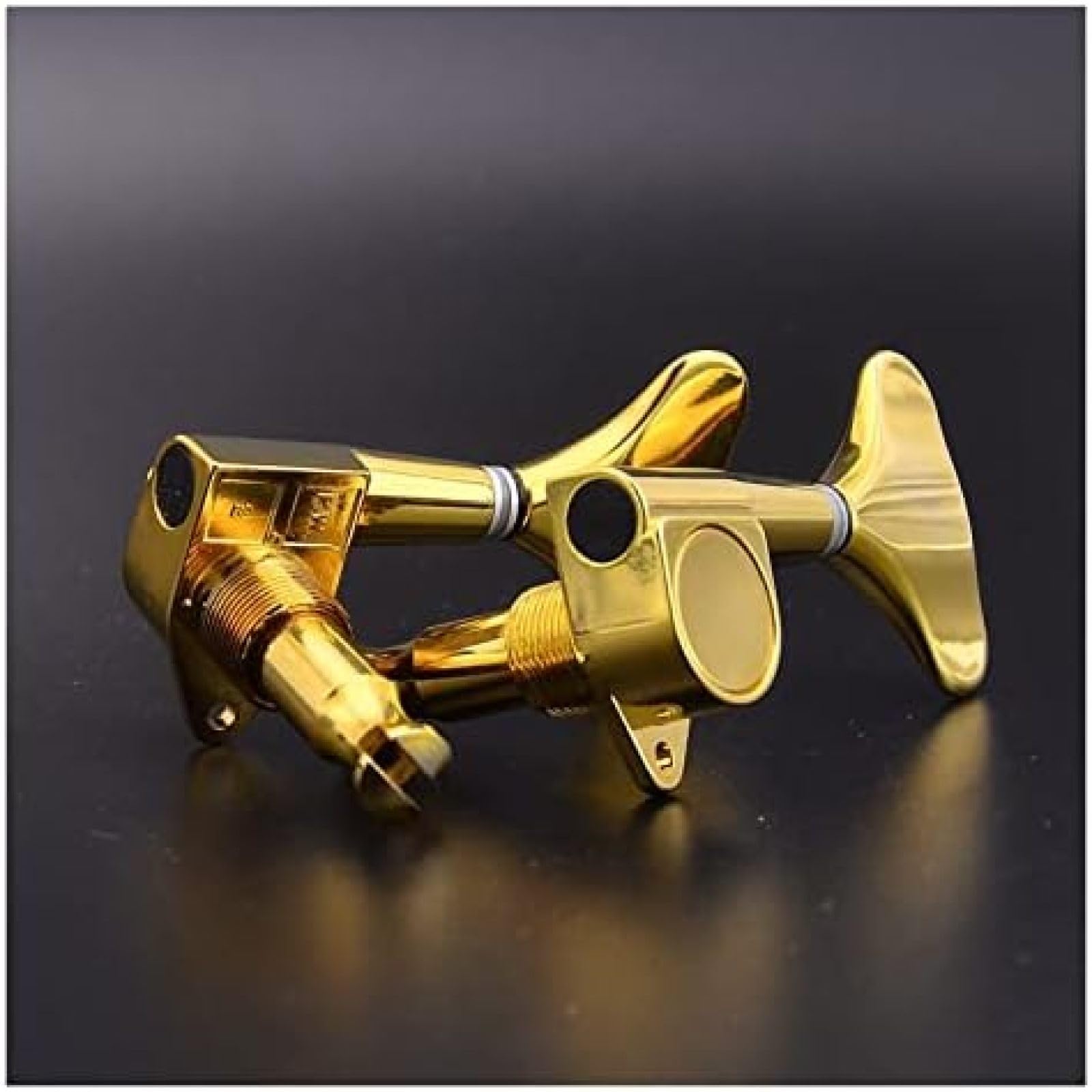 Piroli per Accordatura 1 Set 4/5/6 Corde per Basso Elettrico Meccaniche Sintonizzatori Gold,L4,Pleasant63