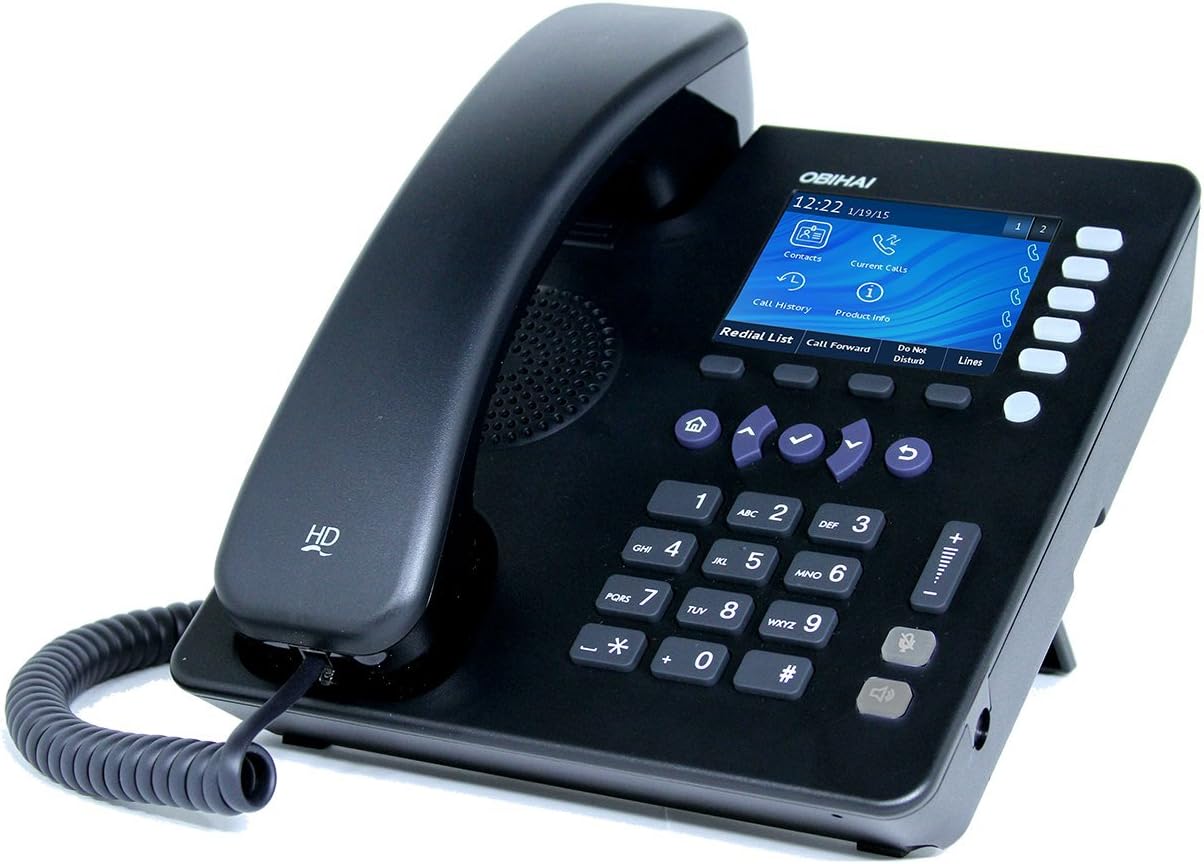 Obihai OBi1022 IP Phone with Power Supply - Up to 10 Lines - Support for Google Voice and SIP-Based Services