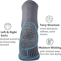 Vista 4 de CWVLC Calcetines deportivos de compresión acolchados para hombres y mujeres