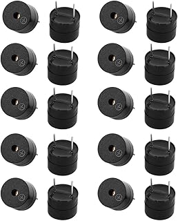 Aexit 20pcs DC Security & Surveillance 12V Active Buzzer Magnetic Continous Beep Tone Alarm 12mm Horns & Sirens x 9.5mm