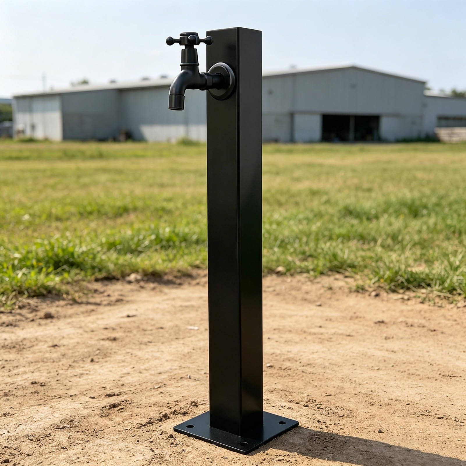 Lonmrrton B Outdoor Water Faucet, Lack Square Column Garden Tap Freestanding Yard Hydrant For Ackyard, Farm And Patio Cleaning, Easy To Install