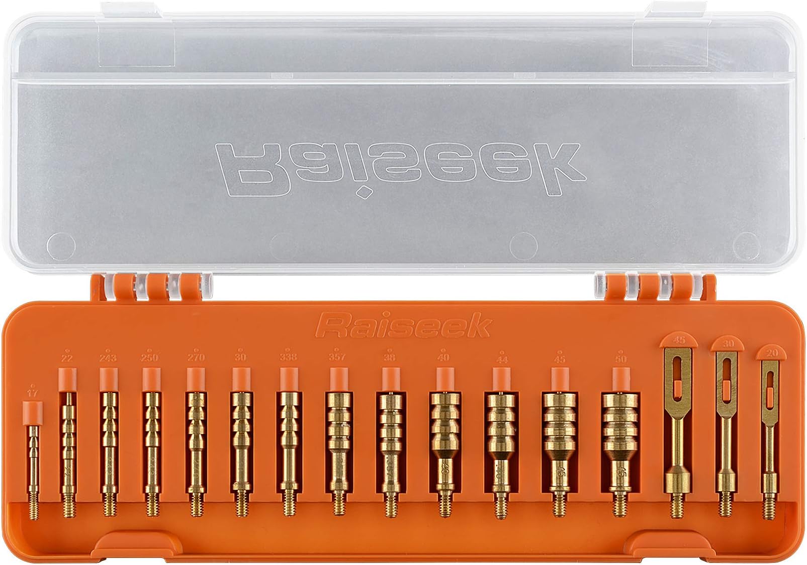 Raiseek Gun Cleaning Jags Slotted Tip Patch Holder Kit for Handgun Rifle .17 .22/.223 .30 .357 .40 .45 Cal 5.56MM 7.62MM 9MM