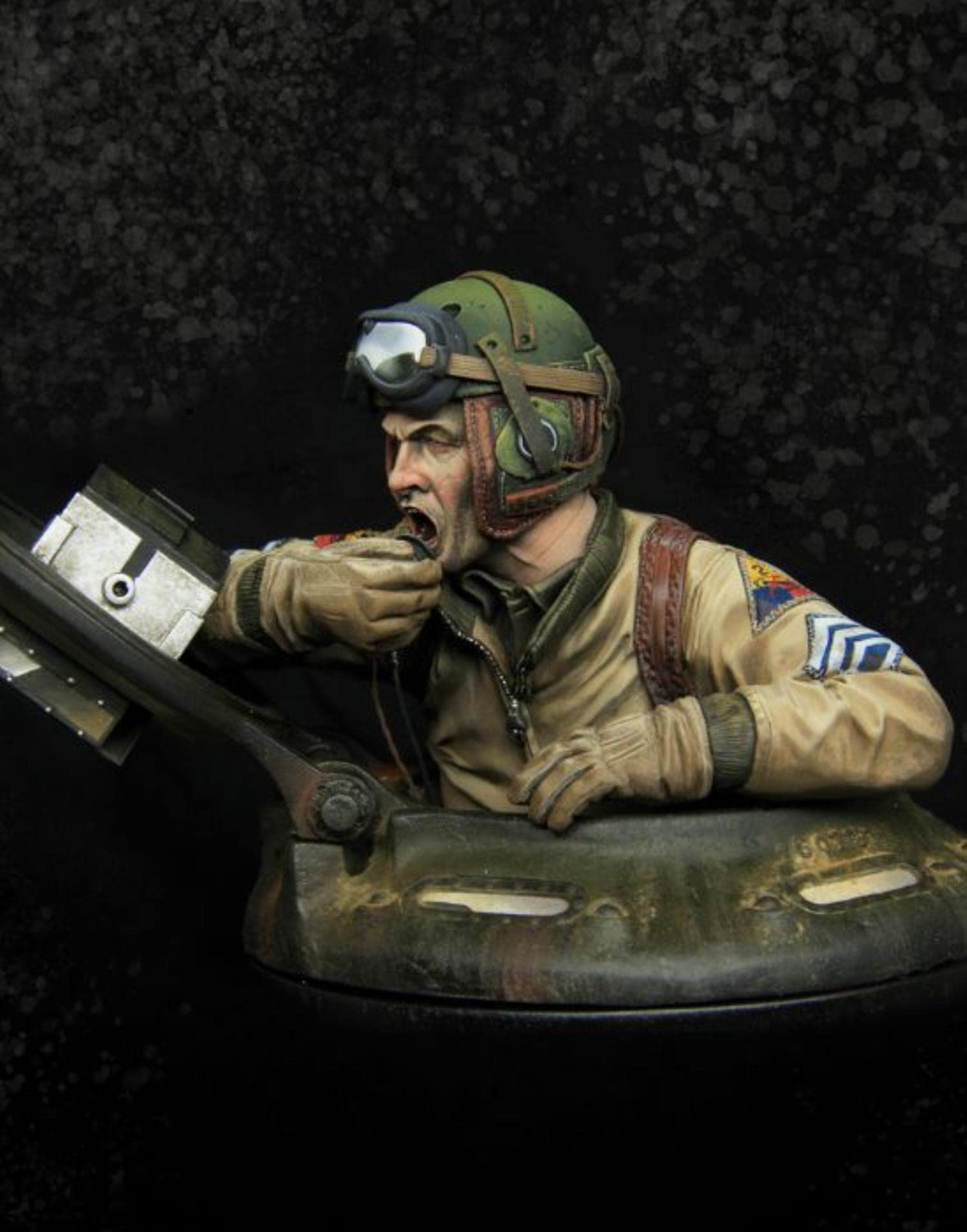1/9 Resina Bust Model Kit US Sherman Commander Garage Model Kit smontato e Non Verniciato S161