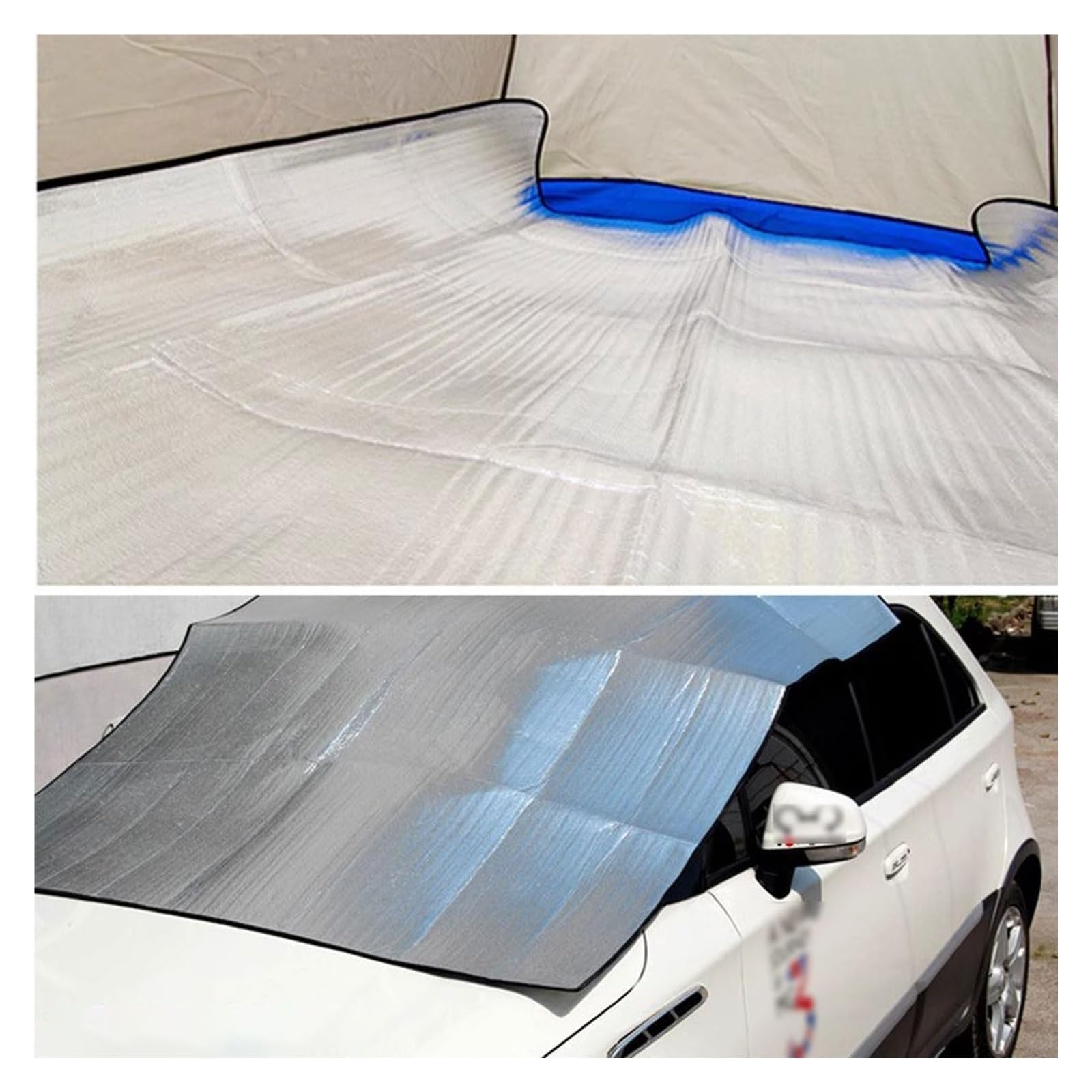 Esterilla para Tienda de campaña, Estera de Espuma EPE con Aislamiento térmico de Aluminio Plegable en Varios tamaños