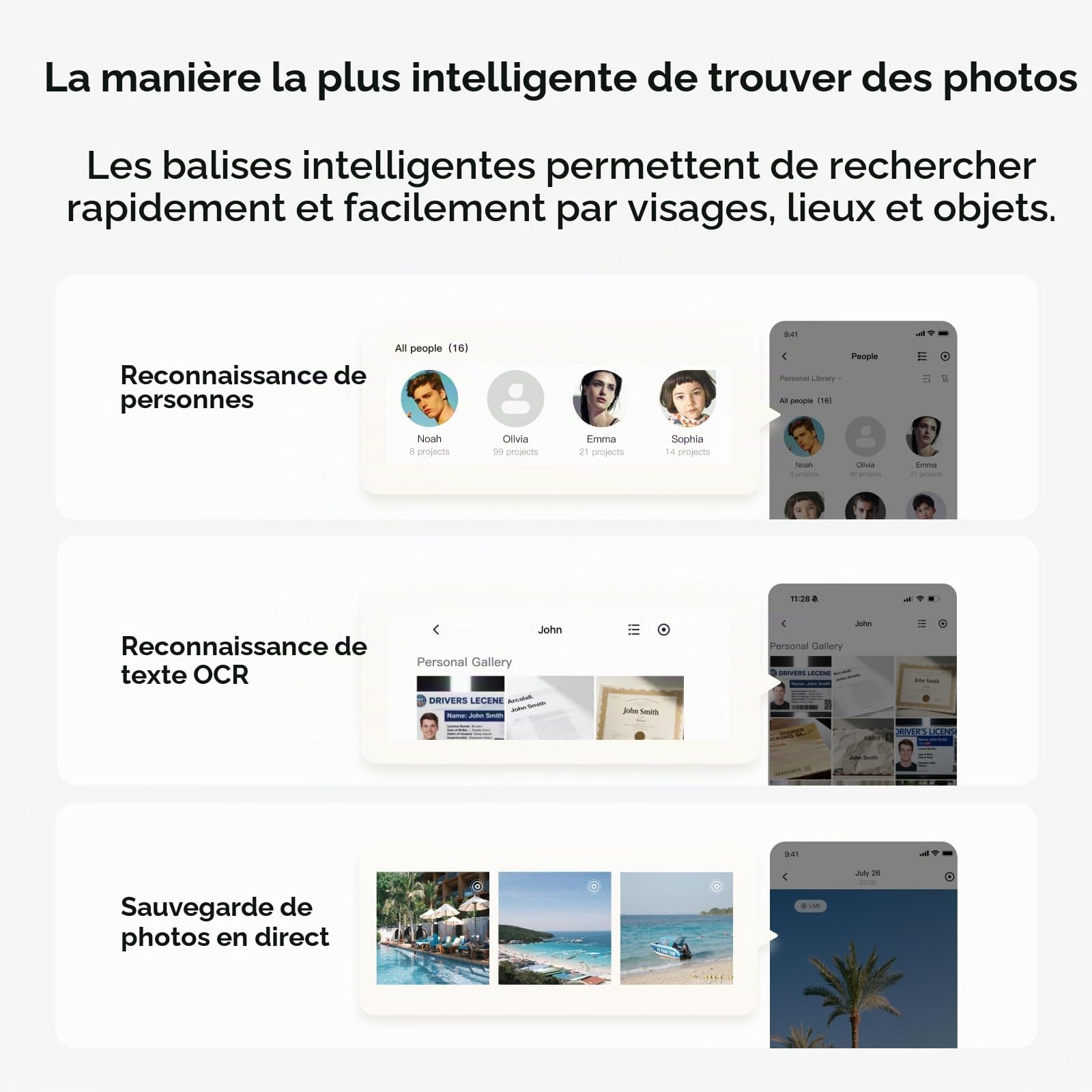 UGREEN NASync DH2300 NAS de bureau à 2 baies, 4 Go de RAM, album photo AI, accès à distance, système NAS convivial pour les débutants, serveur NAS avec LAN 1 GbE, stockage réseau pour la maison (sans