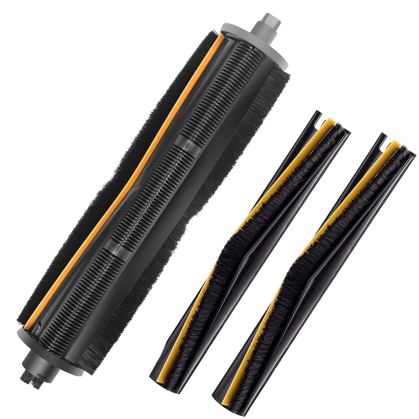 TriCut Brush Replacement Brush Strips for Dreame X30 Ultra/X40 Ultra/L10s Ultra/L10s Pro Ultra/L20 Ultra/L30 Ultra/L40 Ultra Robot Vacuum Accessories Parts Anti-Tangle Main Brush Roller Brush (3 Pack)