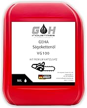 GEHA VG 100 Chainsaw Oil, 10 L, High-Quality Chain Oil for Chainsaws, Strong Adhesion & Wear Protection, Compatible with Stihl, Husqvarna, Makita & Dolmar, Professional Chainsaw Oil