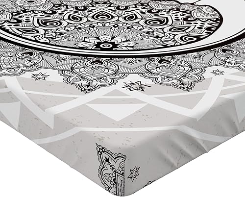 Miniatura 7 de Ambesonne Weimaraner - Sábana bajera ajustable, silueta de pedigrí de raza animal de perro y caza fantasma marrón sobre fondo liso, funda de cama