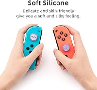 Vista 2 de GeekShare Gorras de agarre de pulgar de fantasma codicioso de Halloween funda de silicona suave compatible con Nintendo Switch OLED Switch Lite 4