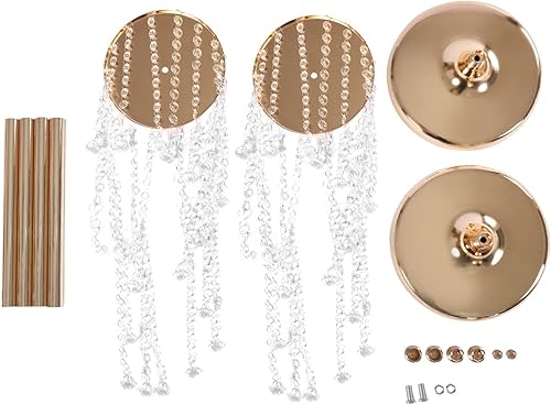 Miniatura 7 de Centros de mesa de boda, jarrón de flores doradas, 2 piezas de 27.5 pulgadas de alto, jarrón de metal para decoración de mesa, elegante decoración