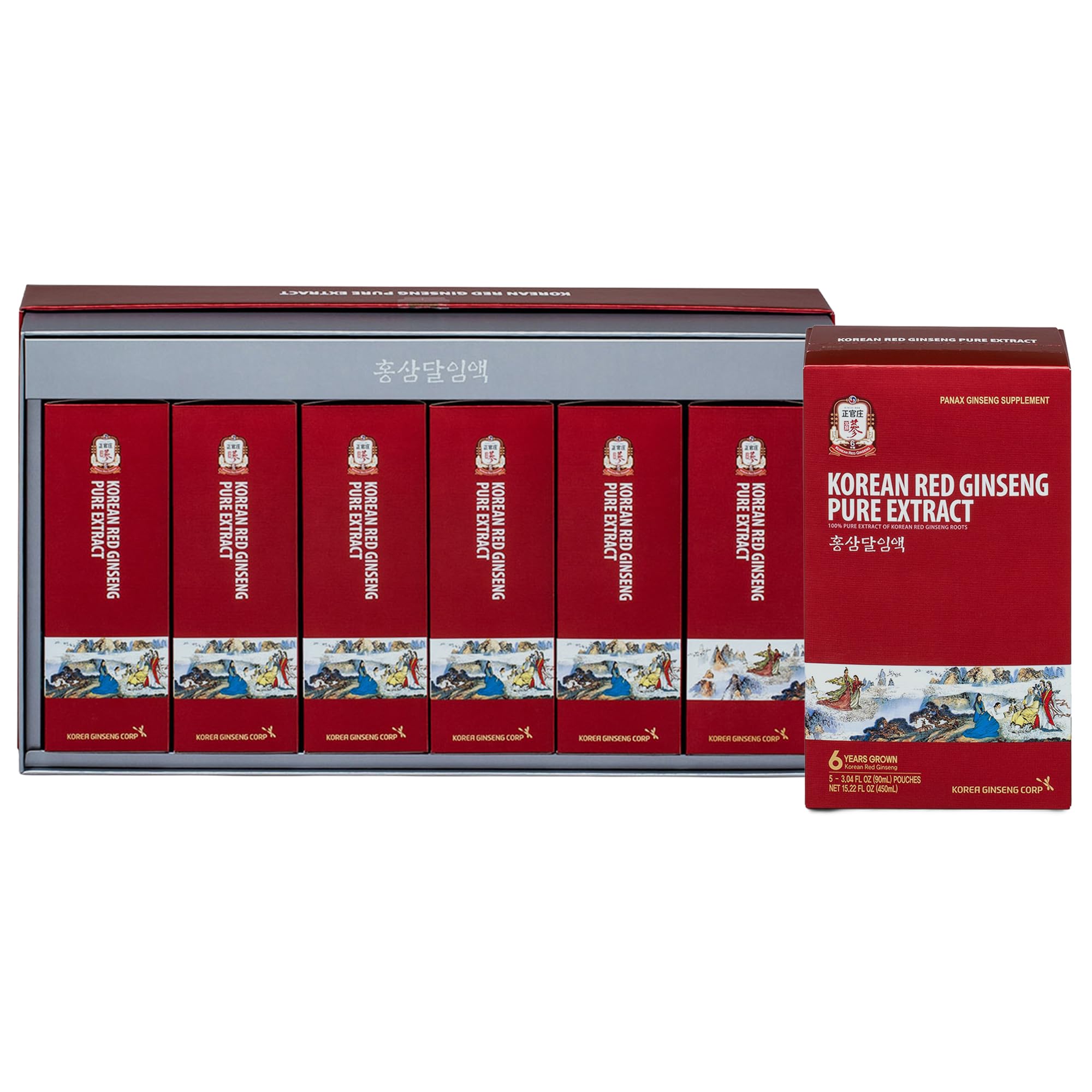 JUNG KWAN JANG Korean Red Ginseng Pure Extract Cut | Red Ginseng, Korean Ginseng, Ginseng Extract | Immune System Support Supplement Booster for Man & Woman | 30 Count