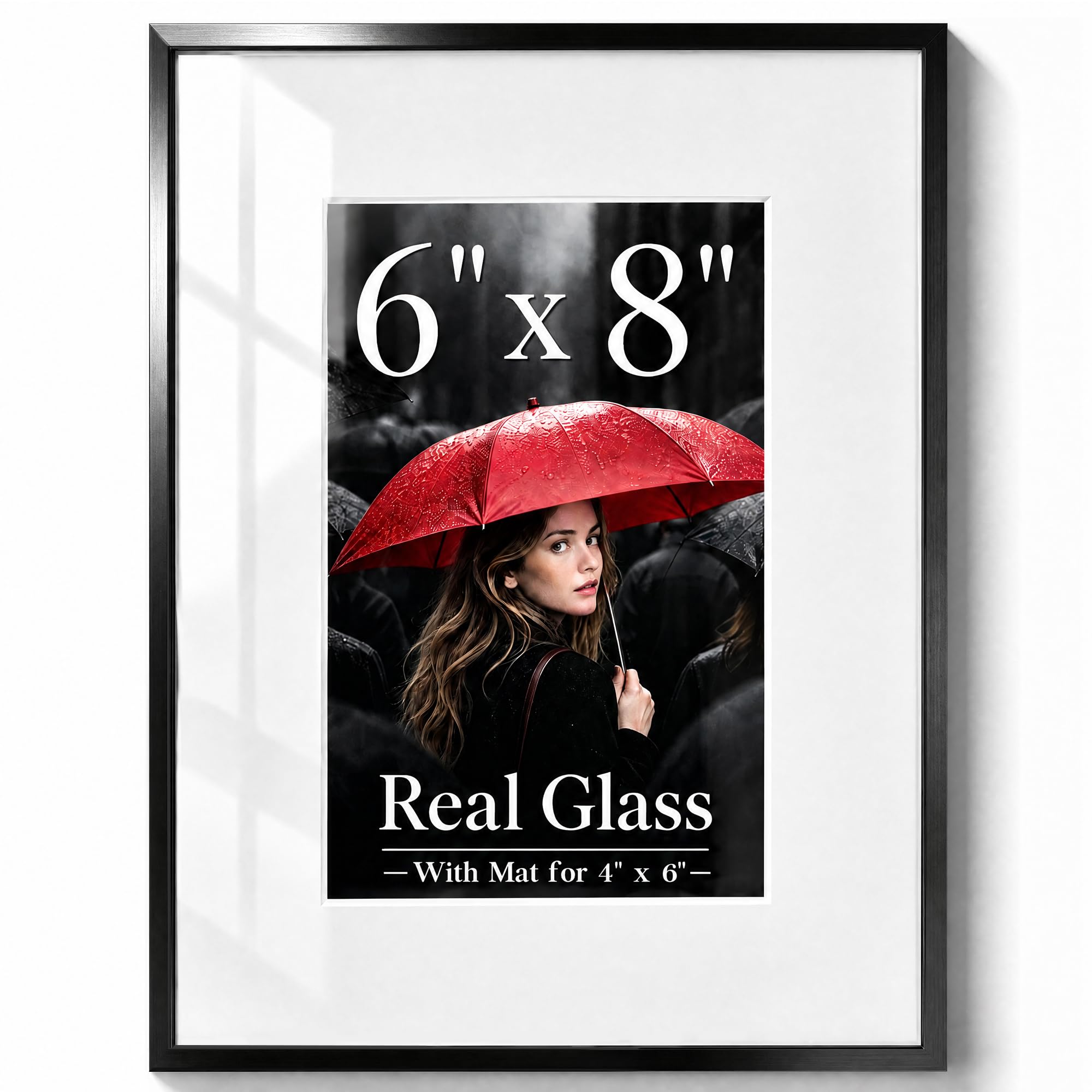 Photo 1 of Tinkeps 6x8 Black Aluminum Picture Frame
