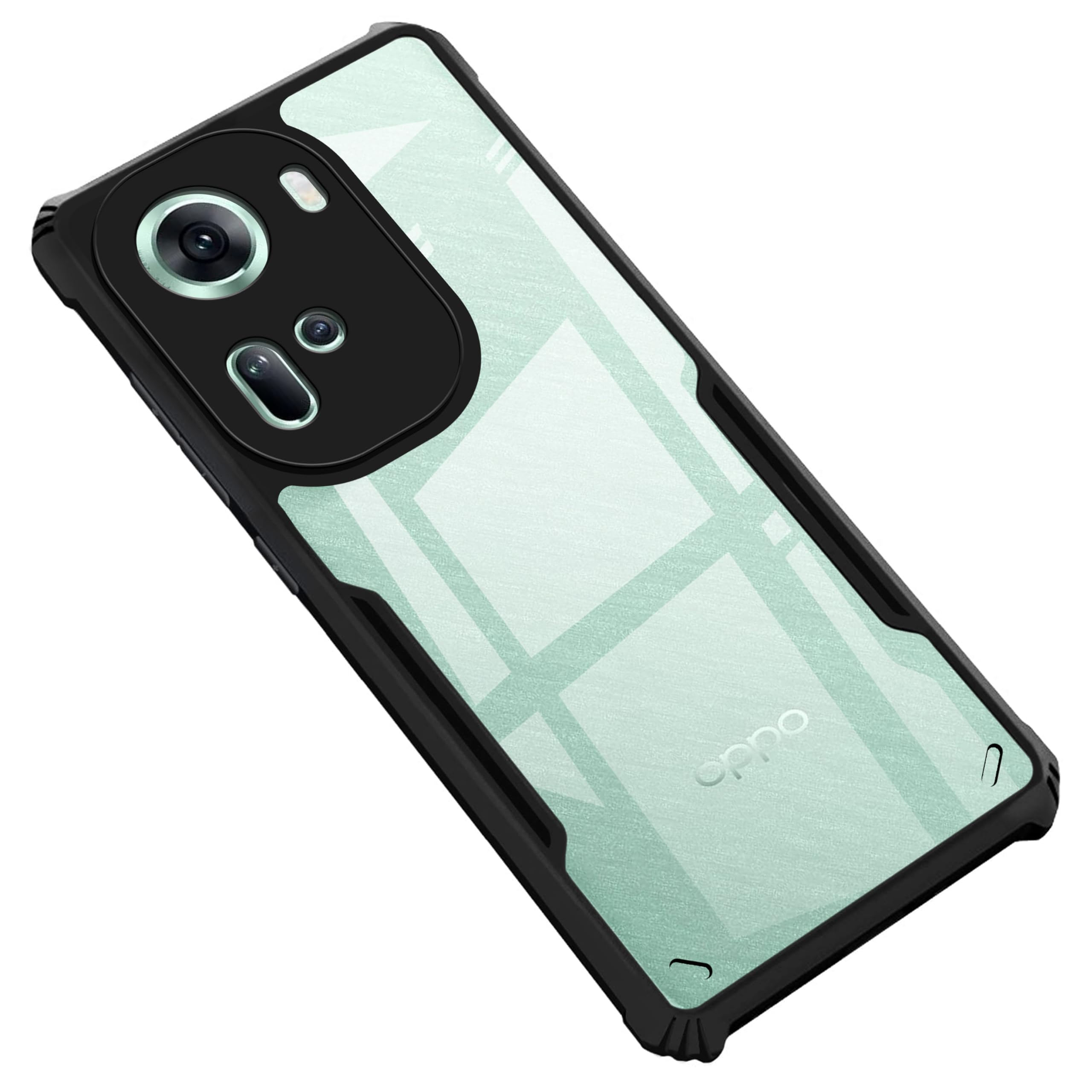 Amazon Brand - Solimo Back Case Cover for Oppo Reno 11 5G (Polycarbonate, Thermoplastic Polyurethane_Matte Black) (B0CT8TV6K6) Amazon Price History, Amazon Price Tracker