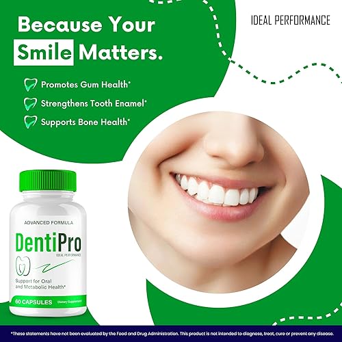 Miniatura 5 de Dentipro - Cápsulas de salud dental, píldoras de suplemento Dentipro para dientes y encías, máxima fuerza, avanzadas, totalmente naturales para el