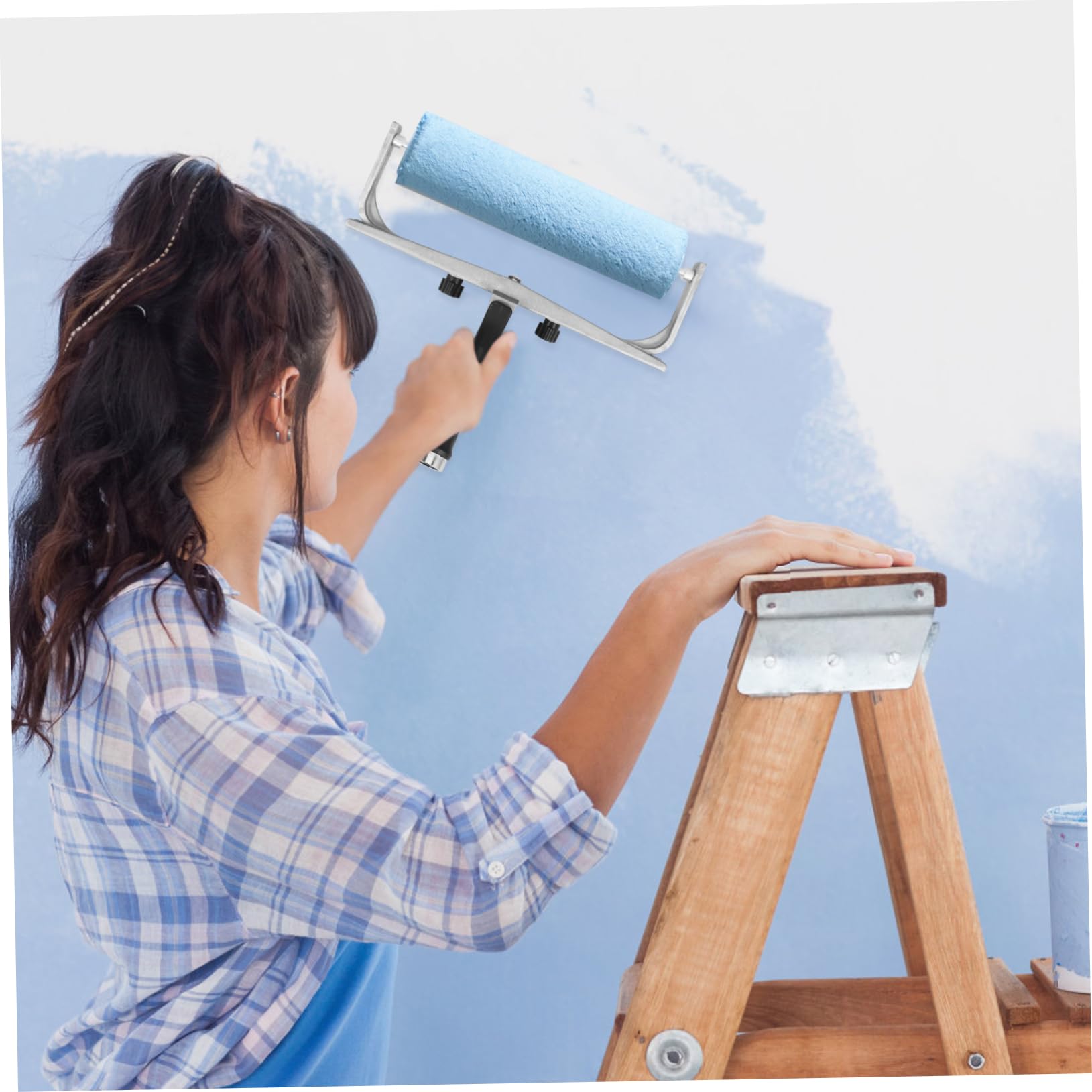 SHINEOFI 4 Stück Verstellbarer Farbrollerhalter Universeller Wandmalwerkzeugrahmen für Heimdekoration und Bauprojekte Stabil und Langlebig für Professionelle Maler und Diy Enthusiasten