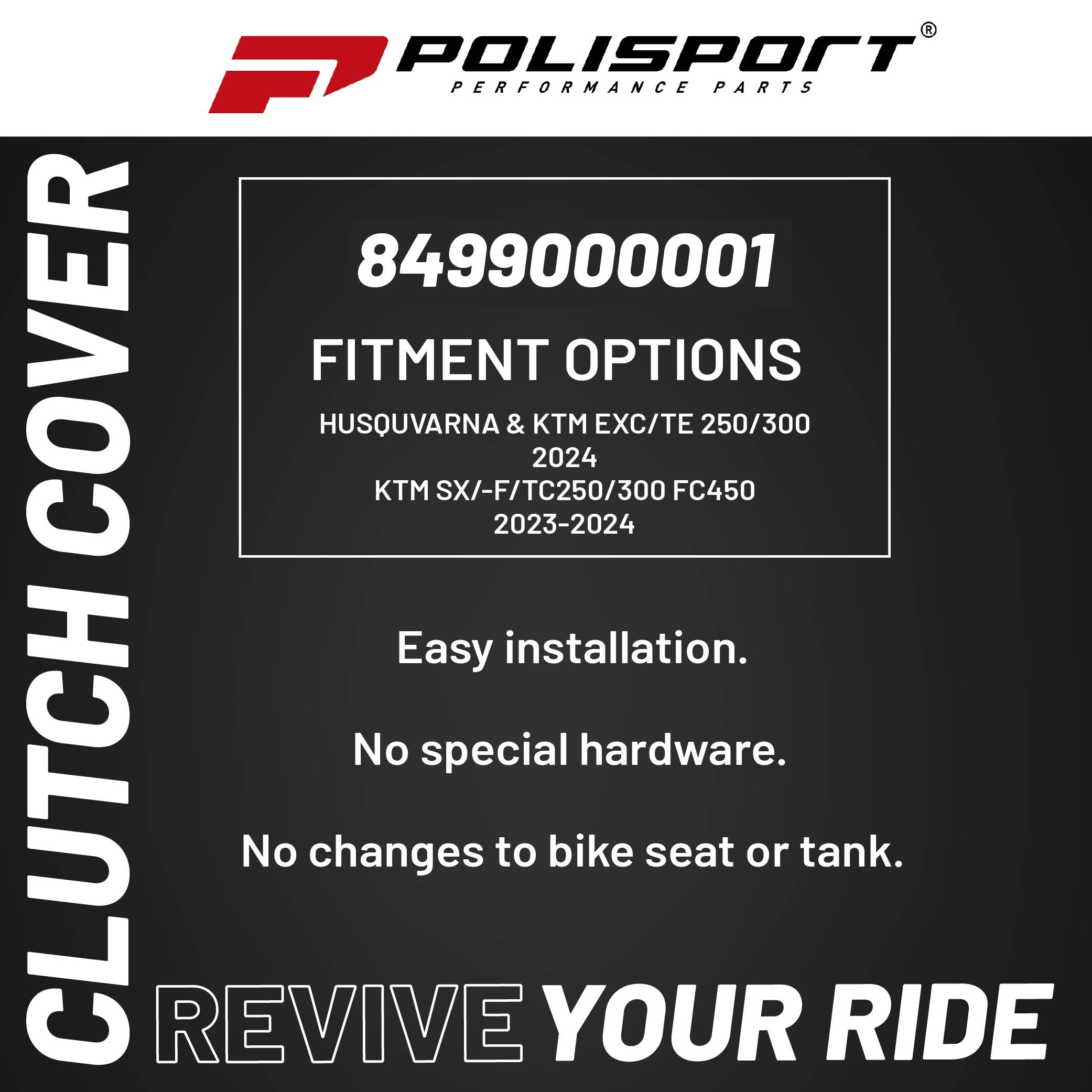 POLISPORT 8499000001 Paramotore per moto nero