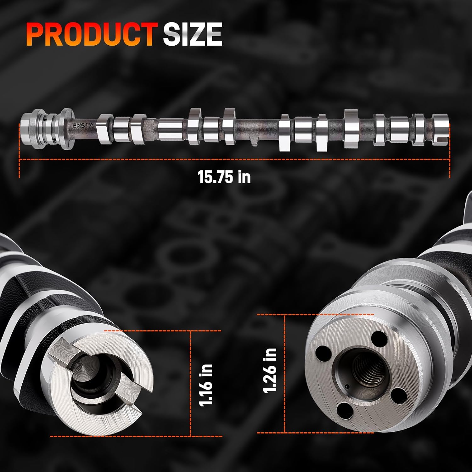 Exhaust Camshaft DS7Z-6250-E Compatible with Ford Escape 2017-2019, Fusion 2014-2020 1.5L L4 Replaces for DS7Z6250E