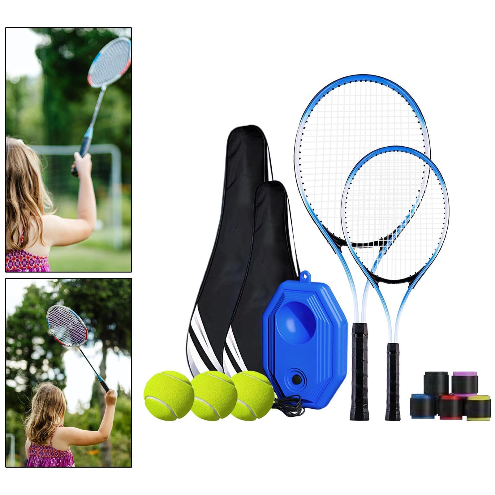 Attrezzatura per Allenamento autonomo con Rimbalzo da Tennis, Set di rimbalzi da Tennis per Allenamento Individuale, per Parco, Giardino, Interno ed, b