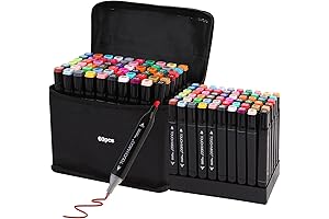 60 Alcohol Markers Set for Artisanal Creations