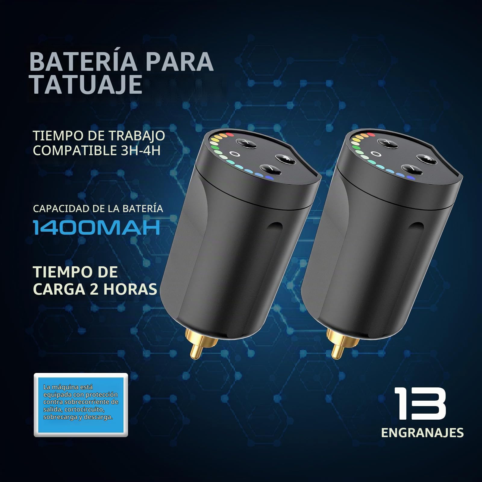 STIGMA Maquina de Tatuar Inalámbrico con 2 Baterías, 40 Agujas de Cartucho de Tatuaje, 2800mAh Batería para Tatuaje,Kit de Tatuaje para Principiantes