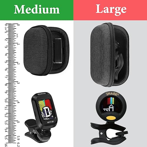 Miniatura 2 de Geekria UltraShell - Funda para afinador de guitarra, funda portátil, bolsa de viaje, funda de almacenamiento rígida con espacio para soporte de