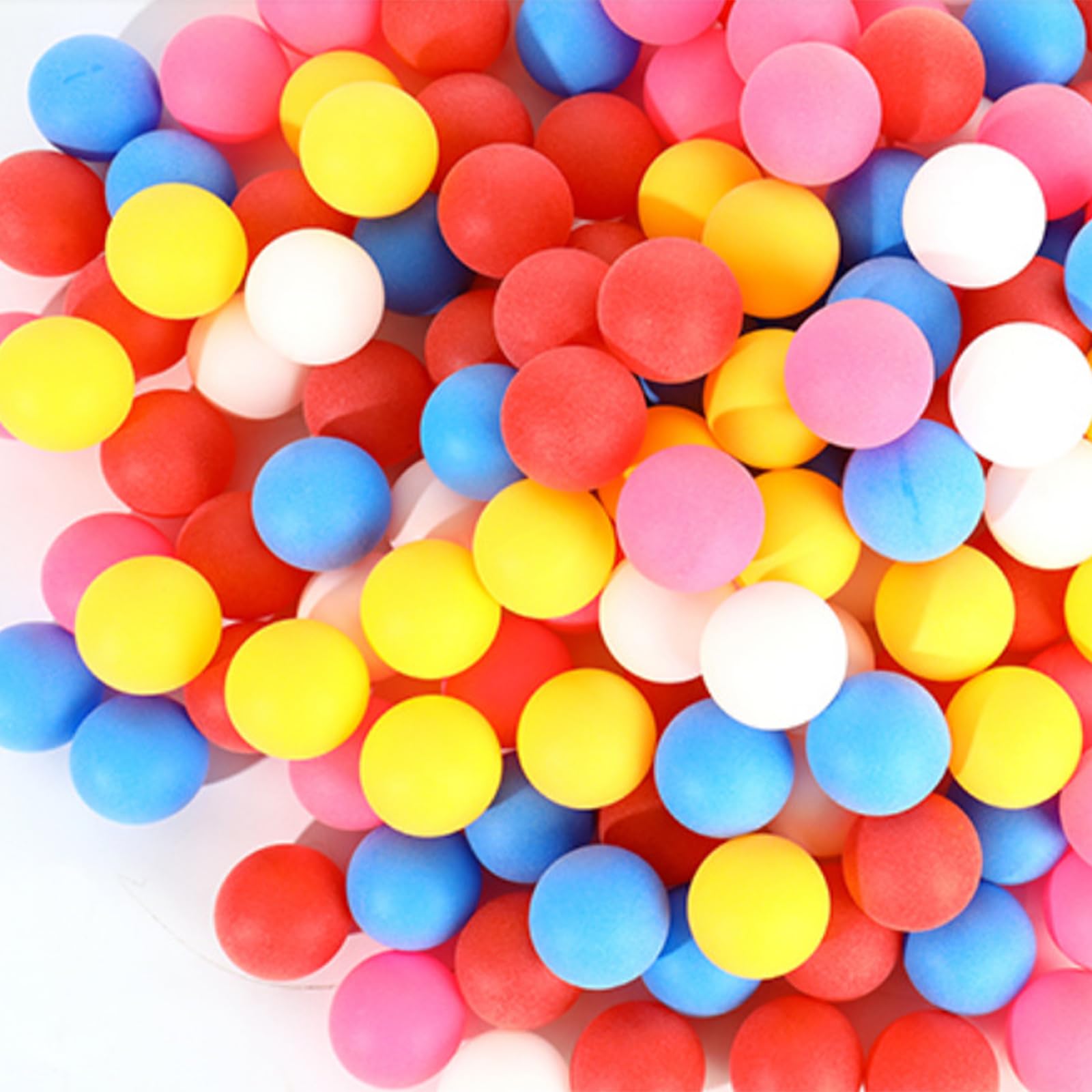50Pack Ping Pong Balls, Table Tennis Balls, Coloured Ping Pong Balls, Applicable To Beer Table Tennis Game/Party Decoration/Classroom Games/Teaching Methods/Christmas/Birthday Party